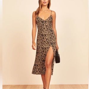 Reformation Crimini Dress Cheetah Print